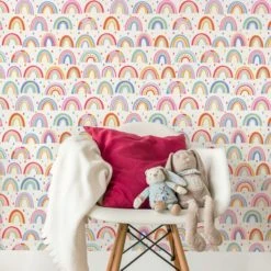 Dunelm Over The Rainbow Wallpaper Paper, Kids