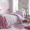 Catherine Lansfield Folk Unicorn Pink Duvet Cover and Pillowcase Set Polycotton, Animals, Duvet Cover Sets
