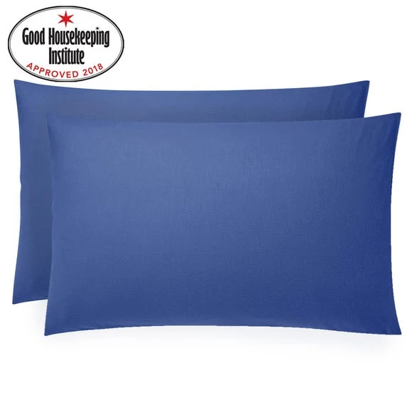 Dunelm Pack of 2 Kids Non Iron Plain Dye Navy Pillowcases Polycotton 1 Dunelm Pack of 2 Kids Non Iron Plain Dye Navy Pillowcases Polycotton