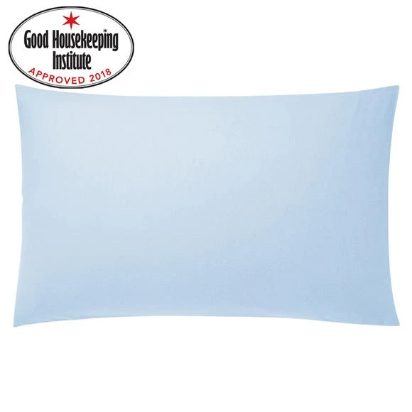 Dunelm Pack of 2 Kids Non Iron Plain Dye Blue Pillowcases Polycotton 1 Dunelm Pack of 2 Kids Non Iron Plain Dye Blue Pillowcases Polycotton