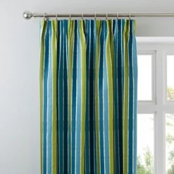 Catherine Lansfield Dino Pencil Pleat Curtains Polyester, Patterned