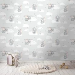 Disney Dumbo Wallpaper Paper, Patterned