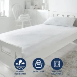 Fogarty Little Sleepers Soft Touch Waterproof Mattress Protector Mattress Protectors, White