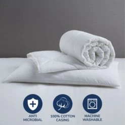 Fogarty Little Sleepers Forever Fresh Antibacterial 4 Tog Duvet and Pillow Set White, Duvets
