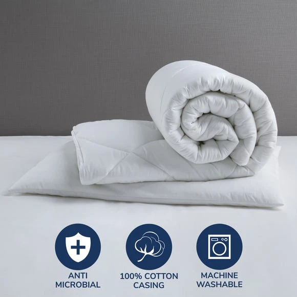 Fogarty Little Sleepers Forever Fresh Antibacterial 7 Tog Duvet and Pillow Set Duvets, 7.5 Tog, White 1 Fogarty Little Sleepers Forever Fresh Antibacterial 7 Tog Duvet and Pillow Set Duvets, 7.5 Tog, White