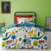 Elements Jungle 100% Cotton Reversible Duvet Cover and Pillowcase Set Duvet Cover Sets, MultiColoured, Patterned
