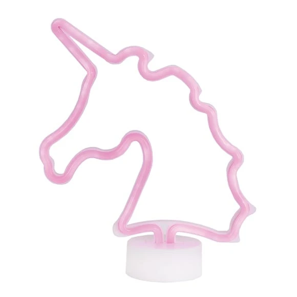 Dunelm Neon Pink Unicorn LED Lamp Table Lamps 1 Dunelm Neon Pink Unicorn LED Lamp Table Lamps