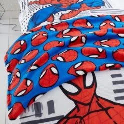 Disney Marvel Spider-Man Fleece Blanket Blankets & Throws, Polyester