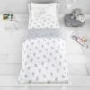 Disney Dumbo 100% Cotton Cot Bed / Toddler Duvet and Pillowcase Set Duvet Cover Sets, Printed, Reversible