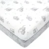 Disney Dumbo 100% Cotton Pack of 2 Fitted Sheets Grey, Printed