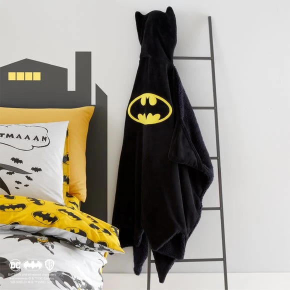 Batman Hooded Fleece Kids Bedroom Accessories, Polyester, Patterned 1 Batman Hooded Fleece Kids Bedroom Accessories, Polyester, Patterned