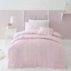 Dunelm Pink Heart Bedspread Polyester, Bedspreads & Runners, Quilted