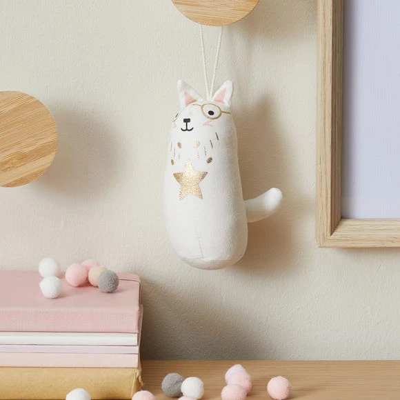 Dunelm Mini Cat Toy Patterned, Soft Toys, Cotton 1 Dunelm Mini Cat Toy Patterned, Soft Toys, Cotton