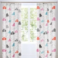 Cosatto Fairy Clouds Pencil Pleat Curtains Cotton, Kids