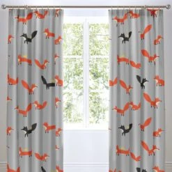 Cosatto Mister Fox Pencil Pleat Curtains Cotton, Kids