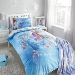 Disney Frozen 2 Reversible Duvet Cover and Pillowcase Set Polycotton, Kids, Duvet Cover Sets