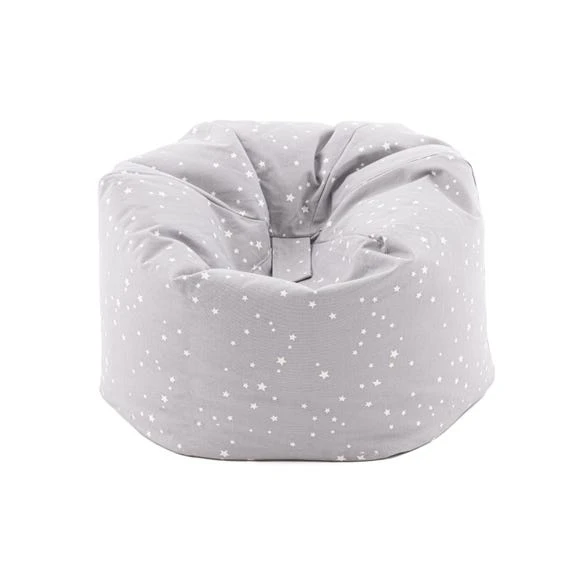 Dunelm Grey Stars Bean Bag Beanbags, Cotton, Patterned 4 Dunelm Grey Stars Bean Bag Beanbags, Cotton, Patterned - Image 4