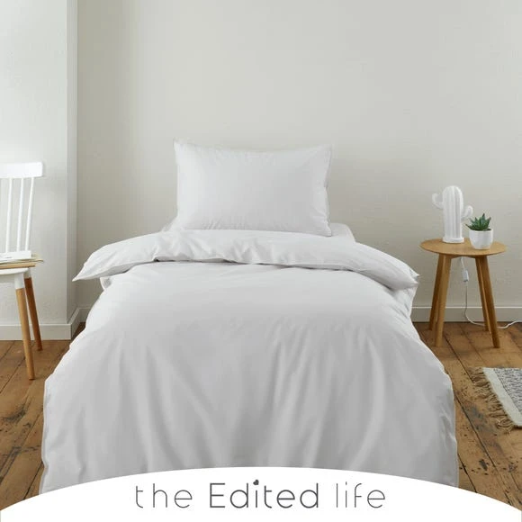 The Edited Life Cloud 100% Organic Cotton Duvet Cover and Pillowcase Set Plain, Organic Cotton Cloud, Duvet Cover Sets 1 The Edited Life Cloud 100% Organic Cotton Duvet Cover and Pillowcase Set Plain, Organic Cotton Cloud, Duvet Cover Sets