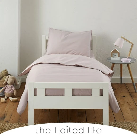 The Edited Life Dusty Pink 100% Organic Cotton Duvet Cover and Pillowcase Set Organic Cotton Dusty Pink, Duvet Cover Sets, Plain 1 The Edited Life Dusty Pink 100% Organic Cotton Duvet Cover and Pillowcase Set Organic Cotton Dusty Pink, Duvet Cover Sets, Plain