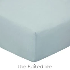 The Edited Life Pack of 2 100% Organic Cotton Fitted Sheets Plain -All Kids And Nursery Sales 2024 30715889