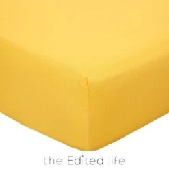The Edited Life Pack of 2 100% Organic Cotton Fitted Sheets Plain -All Kids And Nursery Sales 2024 30715903