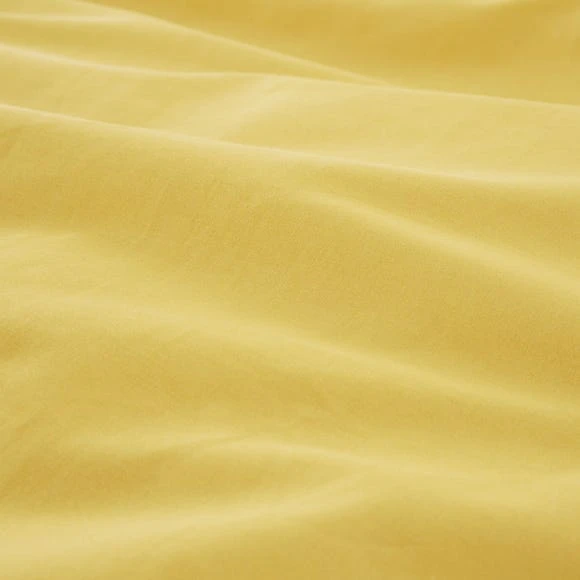 The Edited Life Mustard 100% Organic Cotton Duvet Cover and Pillowcase Set Organic Cotton Mustard, Duvet Cover Sets, Plain 3 The Edited Life Mustard 100% Organic Cotton Duvet Cover and Pillowcase Set Organic Cotton Mustard, Duvet Cover Sets, Plain - Image 3