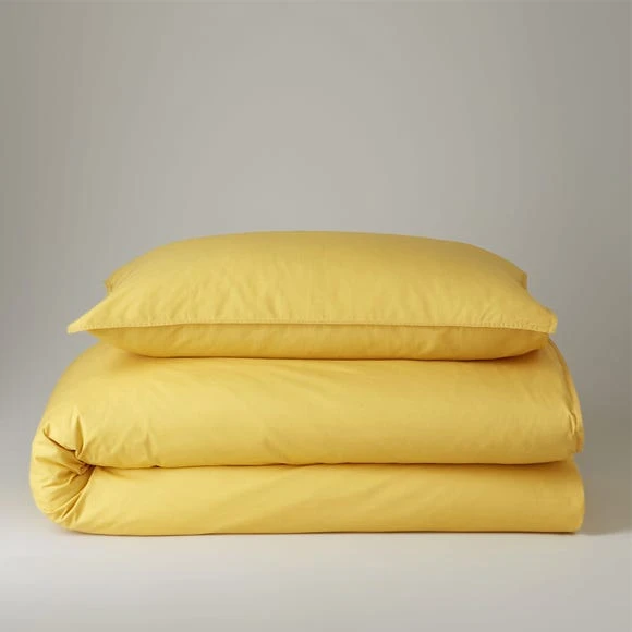 The Edited Life Mustard 100% Organic Cotton Duvet Cover and Pillowcase Set Organic Cotton Mustard, Duvet Cover Sets, Plain 8 The Edited Life Mustard 100% Organic Cotton Duvet Cover and Pillowcase Set Organic Cotton Mustard, Duvet Cover Sets, Plain - Image 8