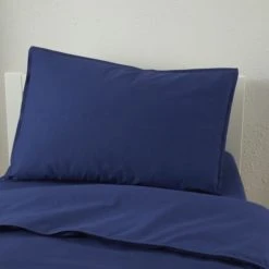 The Edited Life Sailor Blue 100% Organic Cotton Duvet Cover and Pillowcase Set Plain, Organic Cotton Sailor Blue, Duvet Cover Sets -All Kids And Nursery Sales 2024 30715911 alt05