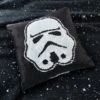 Disney Star Wars Stormtrooper Reversible Sequin Cushion Kids Cushion, Polyester
