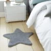Dunelm Grey Star Rug Polycotton, Rugs, Stars