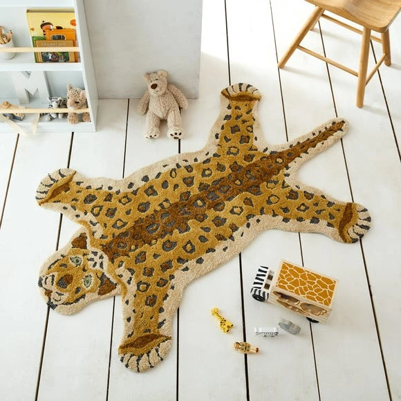 Dunelm Exclusive Rory the Leopard 90cm x 150cm Rug Animals, Polyester, Rugs 1 Dunelm Exclusive Rory the Leopard 90cm x 150cm Rug Animals, Polyester, Rugs