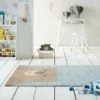 Dunelm Exclusive Cute Bear 100cm x 150cm Rug Kids, Polyester, Rugs