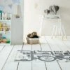 Dunelm Exclusive Tracks Washable Rug Rugs, Cotton, Kids