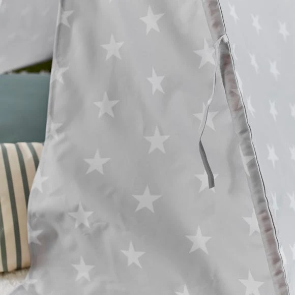 Dunelm Kids Bamboo Teepee Stars, Kids Furniture, Cotton 2 Dunelm Kids Bamboo Teepee Stars, Kids Furniture, Cotton - Image 2