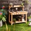 Dunelm Mud Kitchen Outdoor Toys, Marble, Wood