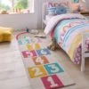Dunelm Rainbow Hopscotch Runner Kids, Cotton, Runners