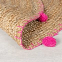 Dunelm Jute Pom Pom Circle Rug Plain, Natural History Museum Modern Skandi, Rugs -All Kids And Nursery Sales 2024 30731722 alt04