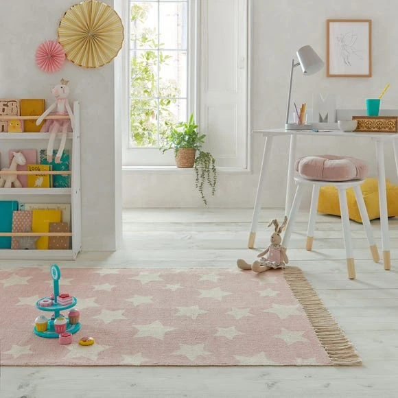 Dunelm Alma Stars Rug Rugs, Cotton, Kids 13 Dunelm Alma Stars Rug Rugs, Cotton, Kids - Image 13
