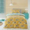 Dunelm Retro Cars Blue 100% Cotton Reversible Duvet Cover and Pillowcase Set Duvet Cover Sets, Light Blue, Patterned
