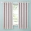 Dunelm Ditsy Bunny Pink Blackout Eyelet Curtains Cotton, Printed, Light Pink