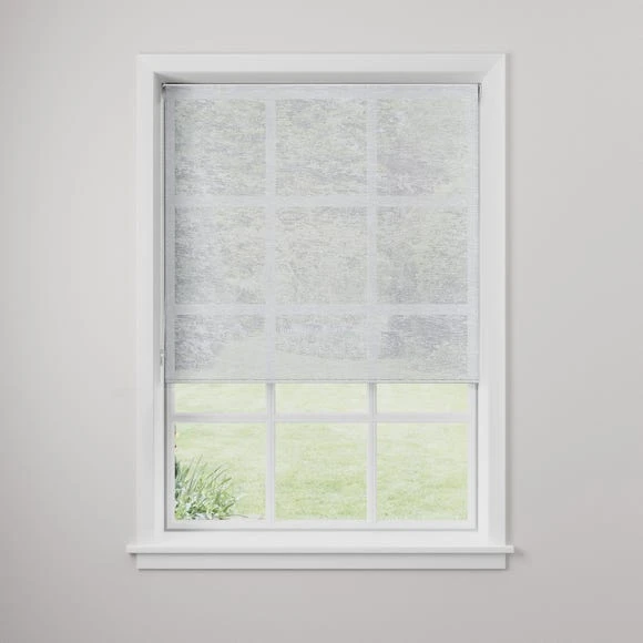 Dunelm Pollen Reducing White Sheer Roller Blind Linen, Plain, Roller Blinds 4 Dunelm Pollen Reducing White Sheer Roller Blind Linen, Plain, Roller Blinds - Image 4