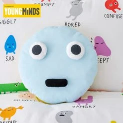 Dunelm Young Minds Choose Your Happy Cushion Kids Cushion, Polyester, 3D Effect -All Kids And Nursery Sales 2024 30732030 alt02