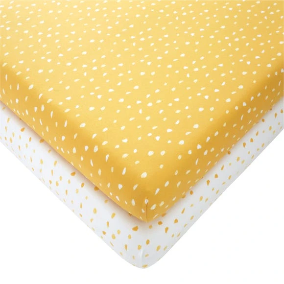 Dunelm Set of 2 Spotted 100% Cotton Jersey Fitted Sheets Plain, Natural History Museum Modern Skandi 3 Dunelm Set of 2 Spotted 100% Cotton Jersey Fitted Sheets Plain, Natural History Museum Modern Skandi - Image 3