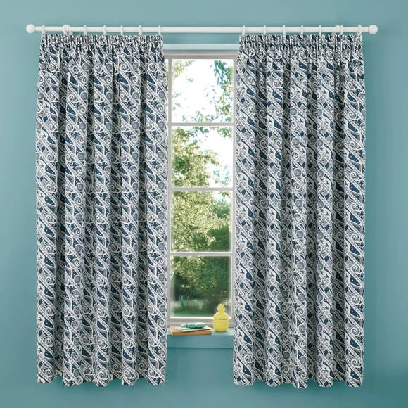 Disney Moana Maui Blackout Pencil Pleat Curtains Cotton, MultiColoured, Patterned 1 Disney Moana Maui Blackout Pencil Pleat Curtains Cotton, MultiColoured, Patterned