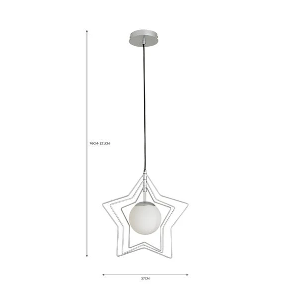 Dunelm Star Ceiling Fitting Kids, Height Adjustable, Ceiling Fittings 6 Dunelm Star Ceiling Fitting Kids, Height Adjustable, Ceiling Fittings - Image 6