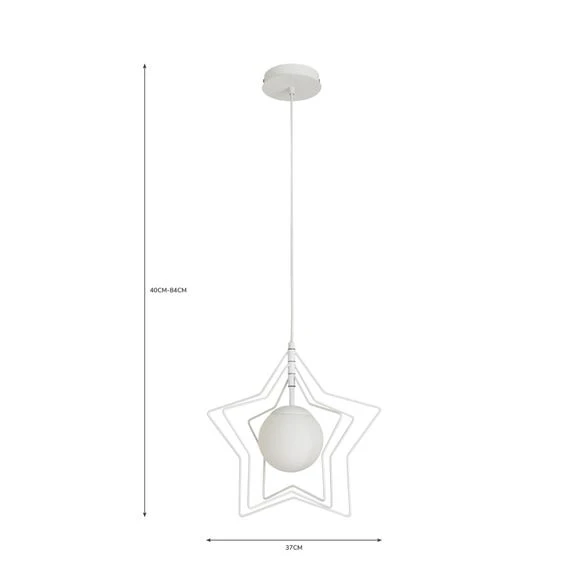Dunelm Star Ceiling Fitting Kids, Height Adjustable, Ceiling Fittings 12 Dunelm Star Ceiling Fitting Kids, Height Adjustable, Ceiling Fittings - Image 12
