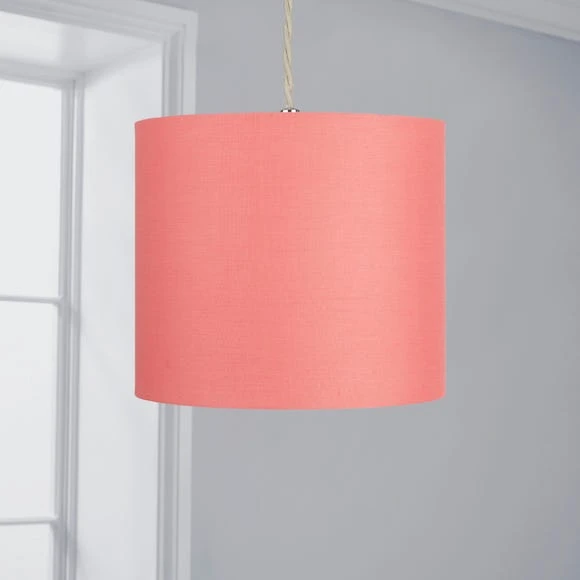 Dunelm Ava 20cm Drum Shade Contemporary, Plain, Light Shades 14 Dunelm Ava 20cm Drum Shade Contemporary, Plain, Light Shades - Image 14
