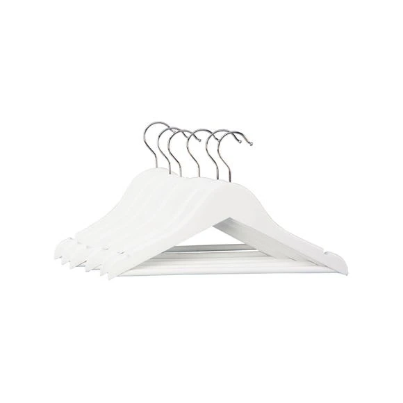 Dunelm Pack of 6 Kids Wooden Hangers Metal, Plain 11 Dunelm Pack of 6 Kids Wooden Hangers Metal, Plain - Image 11