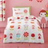 Cosatto Fairy Garden 100% Cotton Reversible Duvet Cover and Pillowcase Set MultiColoured, Printed, Animals