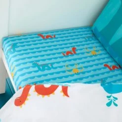 Cosatto Sea Monsters 100% Cotton Fitted Sheet Twin Pack Patterned, Fitted Sheets, MultiColoured